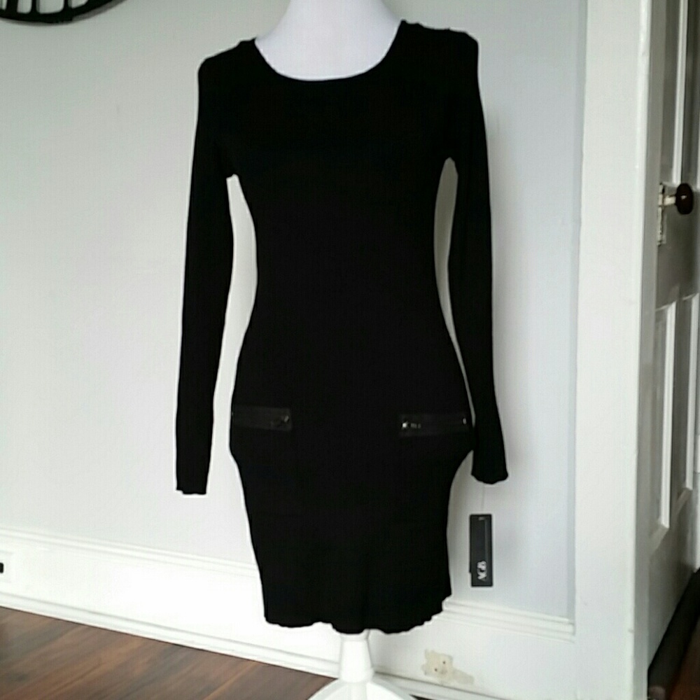 Black sweater dress